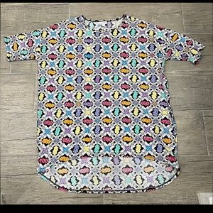 Lularoe Irma Disney Multi Colored Tee Size XL